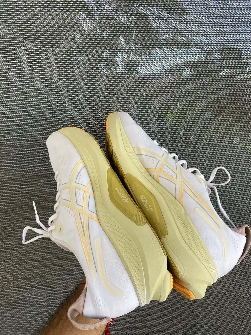 ASICS Gel-Kayano 32 White Orange Glow Running Shoes